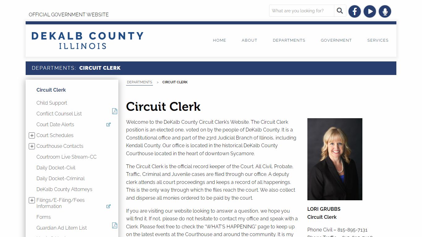 Circuit Clerk - DeKalb County, Illinois